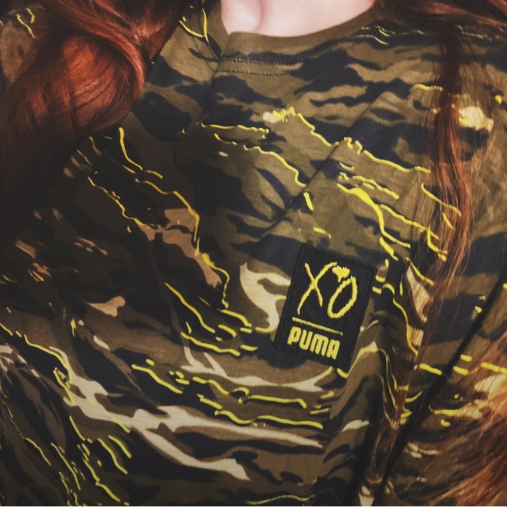 Puma x XO The Weeknd Camo Oversize Shirt Size XL | Rare Collab Limited Edtion